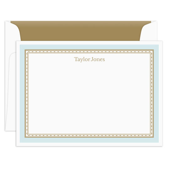 Pastel Border Flat Note Cards